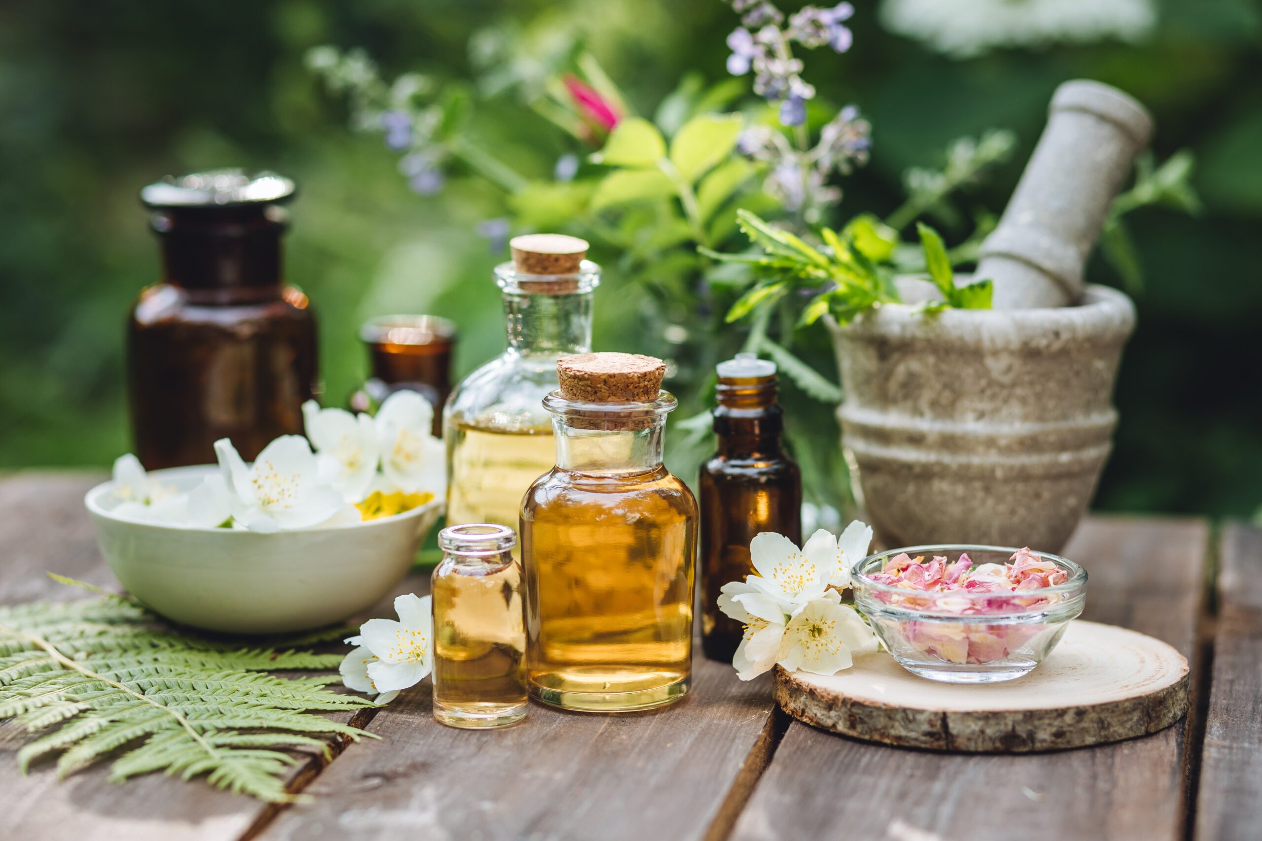 naturopathic doctor and natural medicine Naturopathic doctor with herbal and natural remedies